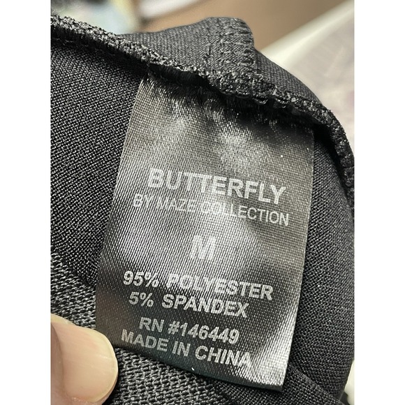 Maze Collection Womens High-Waist Silver Buttons Skinny Pants Size Medium NWT - Picture 4 of 4